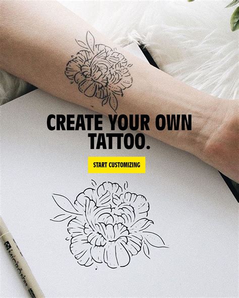 customize your own temporary tattoos.